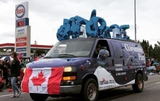 Sherwood Park Canada Day Parade 2019, Happy to Participate and show our community and country how proud we are to be 100% Completely Alberta, Canada Owned.